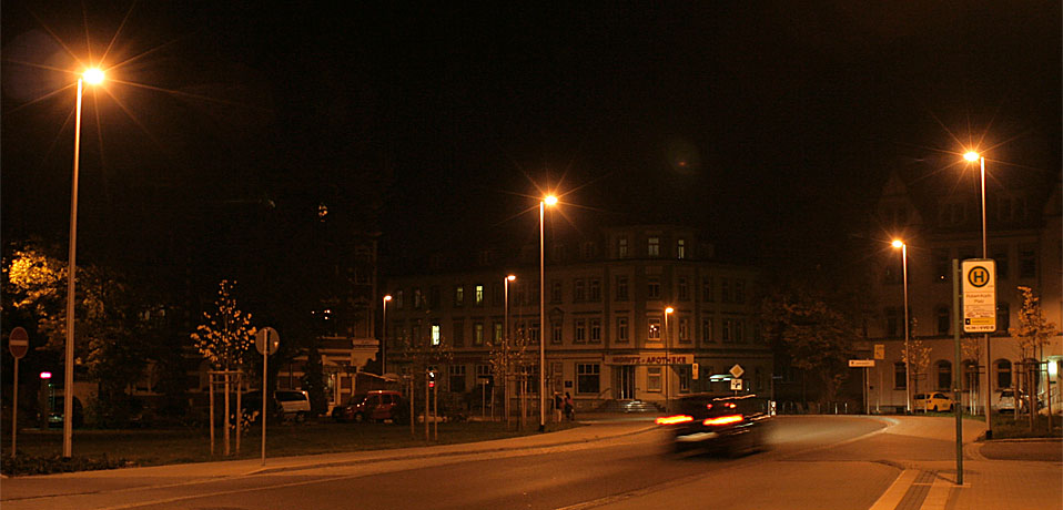 Robert-Koch-Platz Meißen | Errichtung der öffentlichichen Beleuchtung
